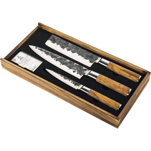 FORGED »Olive« Messerset 3-tlg., Klingenlänge: 175 / 160 / 125 mm